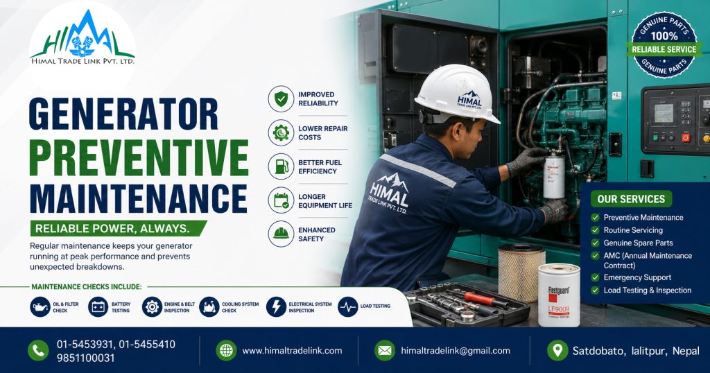 Generator Servicing Center in Nepal - Himal Trade Link Pvt.Ltd